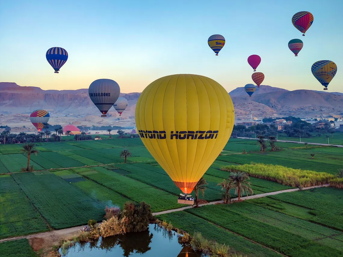 Heißluftballonfahrt über Luxor