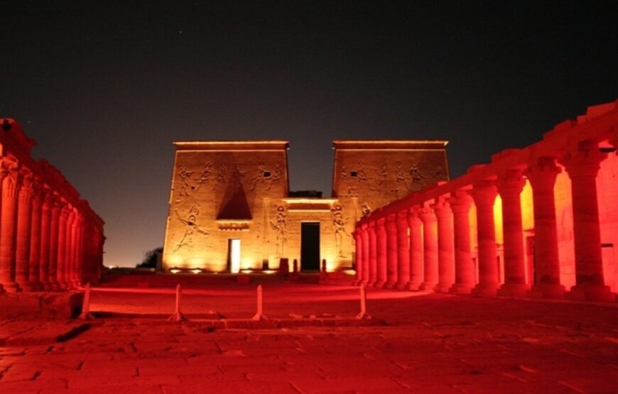 Ton- und Lichtshow im Philae-Tempel
