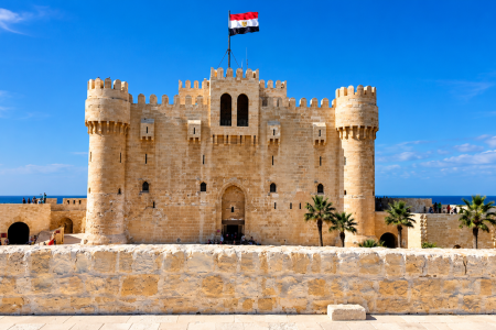 Qaitbay-Zitadelle in Alexandria am Mittelmeer – 8 Tage Ägypten-Rundreise mit Kairo und Dahabeya-Nilkreuzfahrt